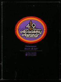 9d277 49TH ANNUAL ACADEMY AWARDS souvenir program book '77 for the Oscars ceremony in Los Angeles!