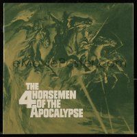 9d287 4 HORSEMEN OF THE APOCALYPSE souvenir program book '61 best artwork by Reynold Brown!