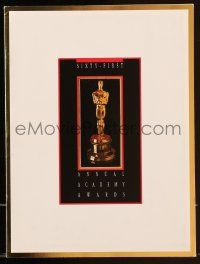 9d283 61ST ANNUAL ACADEMY AWARDS souvenir program book '89 the Oscar ceremony held in Los Angeles!