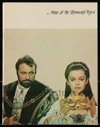 9d296 ANNE OF THE THOUSAND DAYS souvenir program book '70 King Richard Burton & Genevieve Bujold!