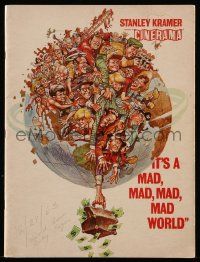 9d387 IT'S A MAD, MAD, MAD, MAD WORLD Cinerama souvenir program book '64 great art by Jack Davis!