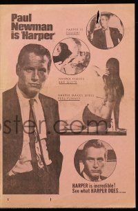 9d104 HARPER herald '66 sexy Pamela Tiffin, Paul Newman looks for a rich man's kidnapper/murderer!