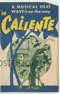 9d122 IN CALIENTE herald '35 wonderful art of sexy Dolores del Rio, who dances a Mexican-can!