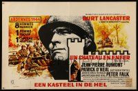 9j331 CASTLE KEEP Belgian '69 Burt Lancaster with eyepatch in World War II!