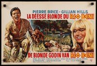 9j346 GOLDEN GODDESS OF RIO BENI Belgian '64 Pierre Brice, Rene Deltgen, jungle action!