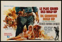 9j347 GREAT BANK ROBBERY Belgian '69 Zero Mostel, Kim Novak, Clint Walker, artwork by Ray!