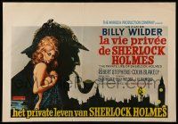 9j382 PRIVATE LIFE OF SHERLOCK HOLMES Belgian '71 Billy Wilder, Robert Stephens, sexy McGinnis art