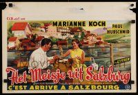 9j384 SALZBURGER GESCHICHTEN Belgian '57 different art of Marianne Koch & Paul Hubschmid!