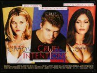 9j262 CRUEL INTENTIONS DS British quad '99 Sara Michelle Gellar, Ryan Phillippe, Reese Witherspoon!