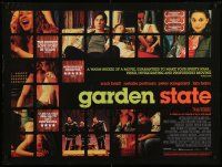 9j270 GARDEN STATE DS British quad '04 Zach Braff, Ian Holm, Natalie Portman, Method Man!