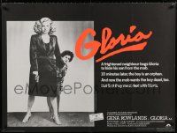 9j271 GLORIA British quad '80 John Cassavetes directed, cool images of Gena Rowlands!