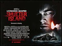 9j300 SHUTTER ISLAND advance DS British quad '10 Scorsese, DiCaprio, someone is missing!