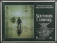 9j304 SOUTHERN COMFORT British quad '81 Walter Hill, Keith Carradine, image of hunter in swamp!