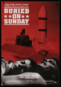 9j151 BURIED ON SUNDAY Canadian 1sh '92 Paul Gross, Akerman, the Cold War just went ballistic!