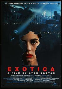 9j162 EXOTICA Canadian 1sh '95 Atom Egoyan directed, Canadian nightclub sex, Mia Kirshner!