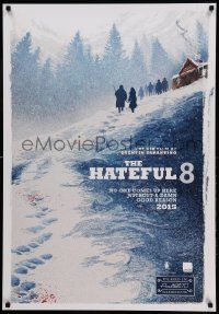 9j166 HATEFUL EIGHT teaser Canadian 1sh '15 Russell, Leigh, Tatum, Jackson, Goggins, Roth, art!