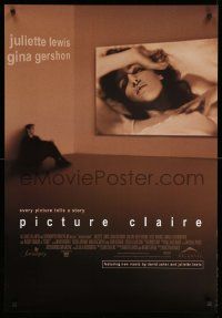 9j181 PICTURE CLAIRE Canadian 1sh '01 Juliette Lewis in the title role, sexiest Gina Gershon!