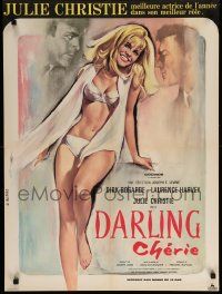 9j841 DARLING French 23x31 '65 John Schlesinger directed, Allard art of super sexy Julie Christie!