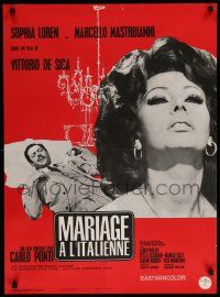 9j901 MARRIAGE ITALIAN STYLE French 23x31 '64 de Sica's Matrimonio all'Italiana, Sophia Loren!