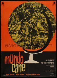 9j904 MONDO CANE French 23x32 '62 classic early Italian documentary of human oddities!