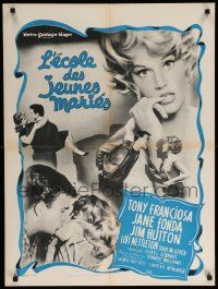 9j924 PERIOD OF ADJUSTMENT French 24x32 '62 Franciosa, Jane Fonda, Jim Hutton, Lois Nettleton!