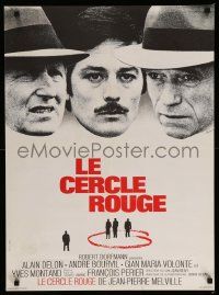 9j927 RED CIRCLE French 22x30 '70 Jean-Pierre Melville's Le Cercle Rouge, Delon, Ferracci art!