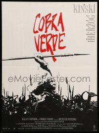 9j980 COBRA VERDE French 15x21 '87 Werner Herzog, Klaus Kinski as most feared bandit in Africa!