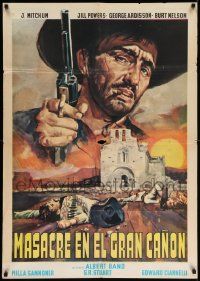 9j413 MASSACRE AT GRAND CANYON export Italian 1sh '65 Corbucci's Massacro al Grande Canyon!