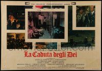 9j466 DAMNED set of 8 Italian 19x27 pbustas '70 Luchino Visconti's La caduta degli dei!