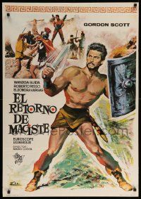 9j083 GLADIATOR OF ROME Spanish '68 Scott, Il Gladiatore di Roma, art of fight to the death!