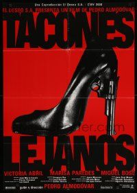 9j084 HIGH HEELS Spanish R90s Pedro Almodovar's Tacones lejanos, pistol-heeled shoe!