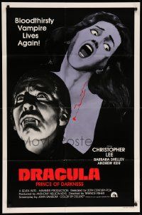 9p283 DRACULA PRINCE OF DARKNESS int'l 1sh R80s great image of vampire Christopher Lee!