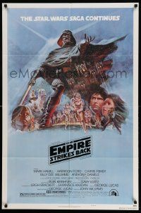 9p300 EMPIRE STRIKES BACK style B NSS style 1sh '80 George Lucas sci-fi classic, art by Tom Jung!