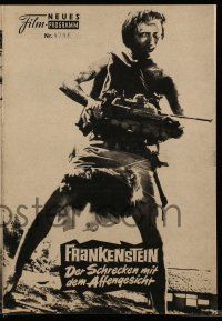 9s295 FRANKENSTEIN CONQUERS THE WORLD Austrian program '67 cool different rubbery monster images!