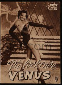 9s651 FRENCH LINE German program '55 Howard Hughes, different images of sexy Jane Russell