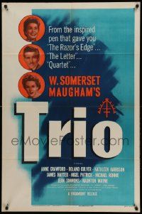 9y922 TRIO 1sh '50 W. Somerset Maugham, Anne Crawford, Roland Culver, Kathleen Harrison