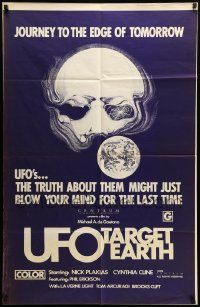 9y937 UFO TARGET EARTH 1sh '74 it might just blow your mind, journey to the edge of tomorrow!