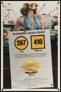 9y945 USED CARS 1sh '80 Robert Zemeckis, great completely different art by Kossin!