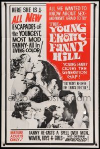 9y995 YOUNG EROTIC FANNY HILL 1sh '70 all she wanted to know about sex - she wasn't afraid to try!