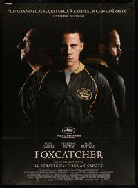 9z813 FOXCATCHER French 1p '14 wrestling biography, Steve Carell, Channing Tatum, Mark Ruffalo!