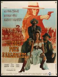 9z833 HANNIE CAULDER French 1p '72 sexiest cowgirl Raquel Welch, Jack Elam, Culp, Ernest Borgnine