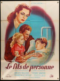 9z917 NOBODY'S CHILDREN French 1p '52 Raffaello Matarazzo's I figli di nessuno, great art!