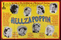 9z695 HELLZAPOPPIN' French 31x46 R90s Olsen & Johnson, big mouth Martha Raye, different image!