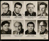 1a941 GREAT ESCAPE 2 7.5x9 stills '63 incredible portraits of top 28 stars, with character names!