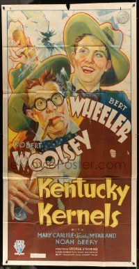 1b687 KENTUCKY KERNELS 3sh '34 art of Bert Wheeler & Robert Woolsey wearing cowboy hats!