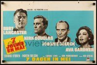 1f639 SEVEN DAYS IN MAY Belgian '64 Burt Lancaster, Kirk Douglas, Fredric March & Ava Gardner!