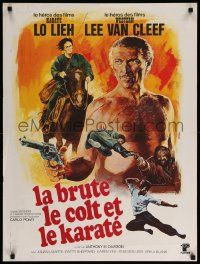 1f919 STRANGER & THE GUNFIGHTER French 24x32 '76 Lee Van Cleef, art by Mario & Roger Boumendil!