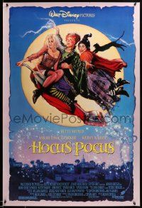 1g425 HOCUS POCUS DS 1sh '93 Bette Midler & Kathy Najimy as witches, Drew Struzan art!