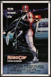 1g742 ROBOCOP 1sh '87 Paul Verhoeven classic, Peter Weller is part man, part machine, all cop!