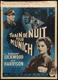 1h185 NIGHT TRAIN TO MUNICH Belgian '40s Carol Reed directed, Margaret Lockwood & Rex Harrison!